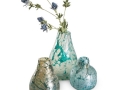 Zelené vázy zo skla