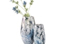 Modré vázy zo skla